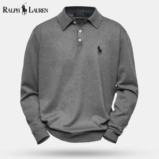 RL Cable-Knit Wool Knit Sweater RL Cable-Knit Wool Knit Sweater Slate Crown Grey S 