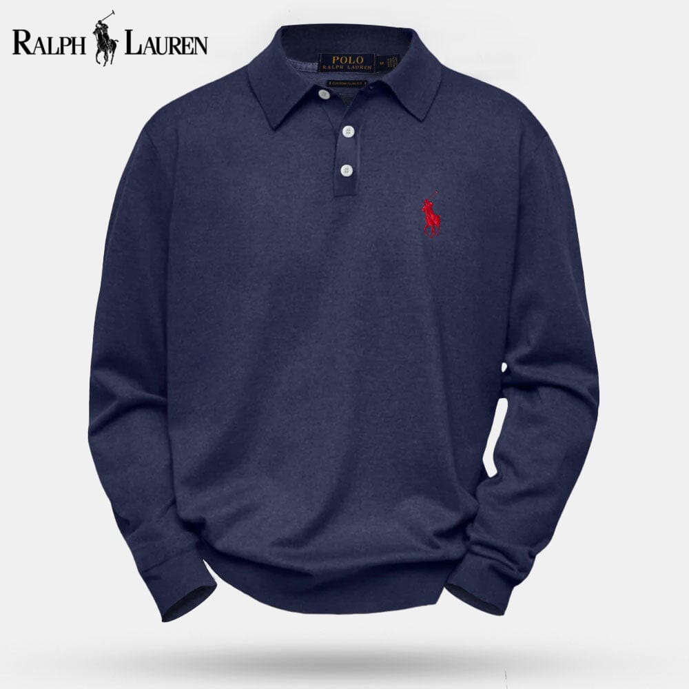 RL Cable-Knit Wool Knit Sweater RL Cable-Knit Wool Knit Sweater Slate Crown Navy blue S 