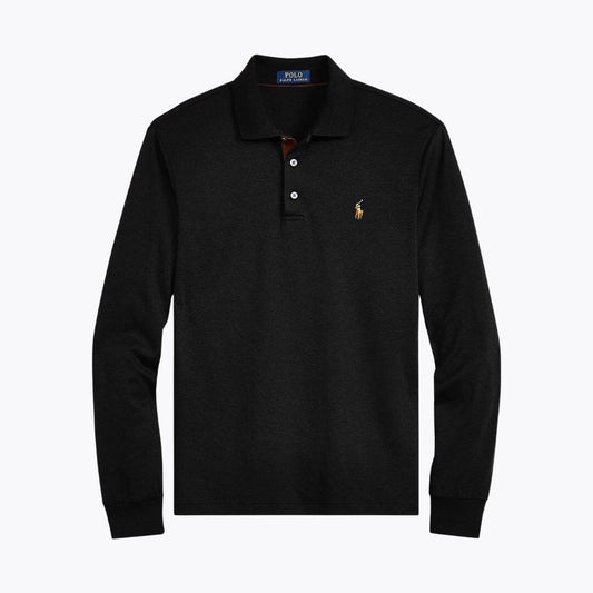 RL Classic Fit Soft Cotton Polo Shirt RL Classic Fit Soft Cotton Polo Shirt Slate Crown Polo Black S 