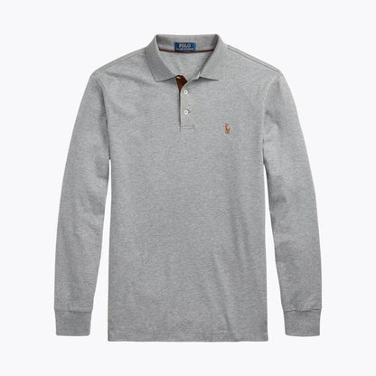 RL Classic Fit Soft Cotton Polo Shirt RL Classic Fit Soft Cotton Polo Shirt Slate Crown Steel Heather S 