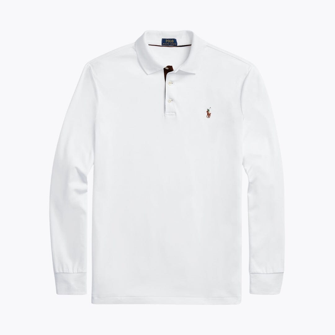 RL Classic Fit Soft Cotton Polo Shirt RL Classic Fit Soft Cotton Polo Shirt Slate Crown White S 