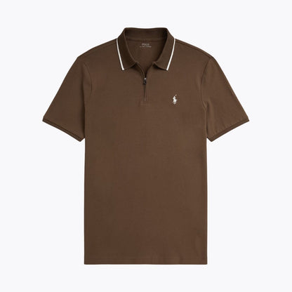 RL Classic Fit Stretch Mesh Polo Shirt RL Classic Fit Stretch Mesh Polo Shirt Slate Crown Chestnut S 