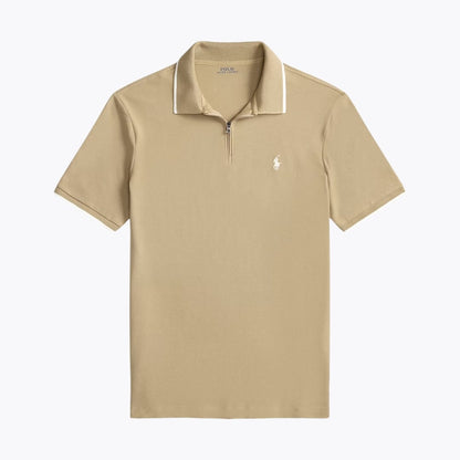 RL Classic Fit Stretch Mesh Polo Shirt RL Classic Fit Stretch Mesh Polo Shirt Slate Crown Classic Khaki S 