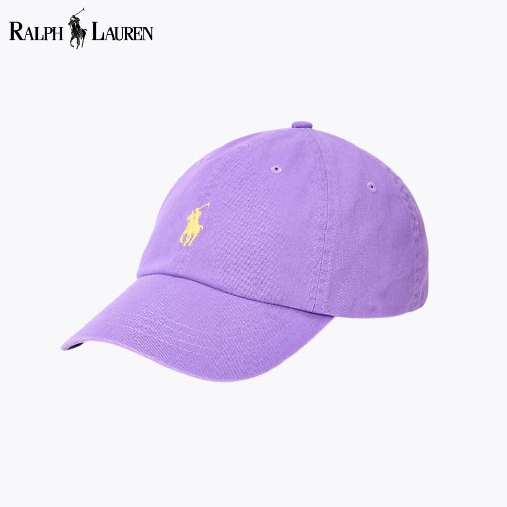 RL Cotton Chino Ball Cap RL Cotton Chino Ball Cap Slate Crown Violet 