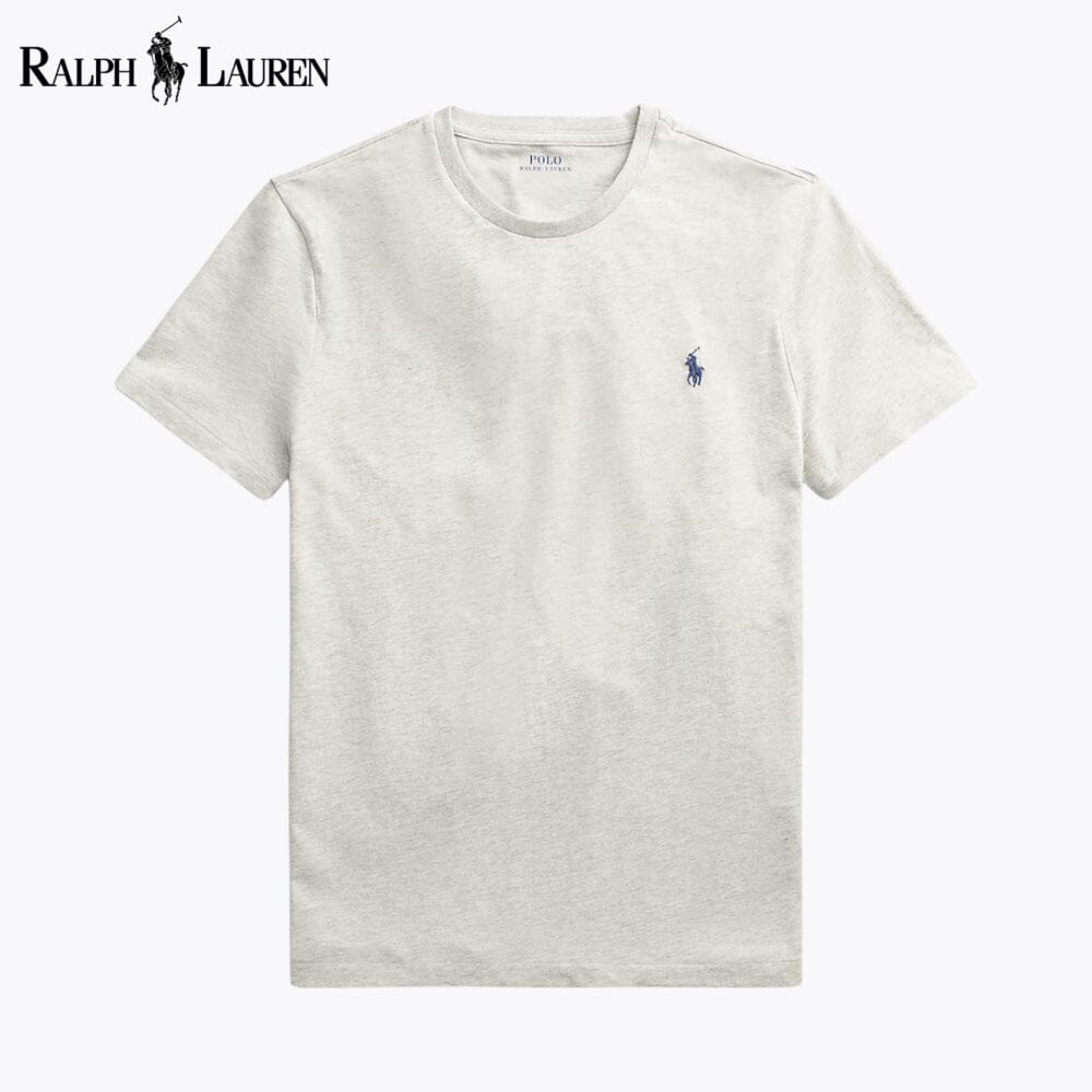 RL Custom Slim Fit Jersey Crewneck T-Shirt RL Custom Slim Fit Jersey Crewneck T-Shirt Slate Crown Grey S 