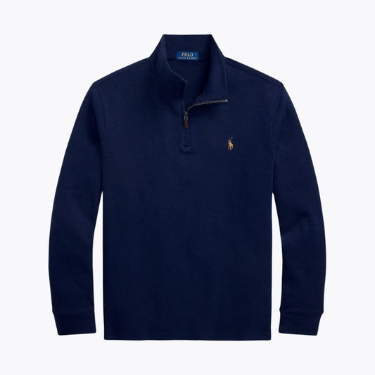 RL Estate-Rib Quarter-Zip Pullover RL Estate-Rib Quarter-Zip Pullover Slate Crown Cruise Navy S 