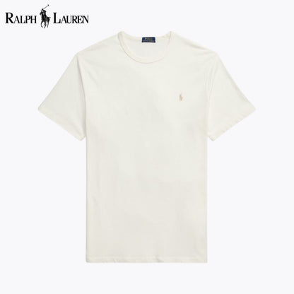 RL Jersey Crewneck T-Shirt RL Jersey Crewneck T-Shirt Slate Crown Cream S 