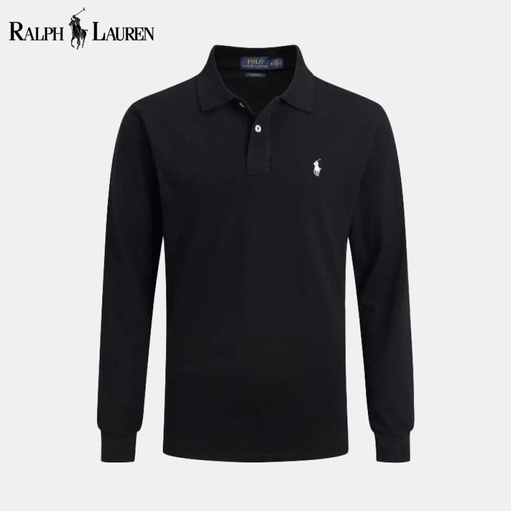 RL Long Slim Fit Dress Shirt RL Long Slim Fit Dress Shirt Slate Crown Black S 