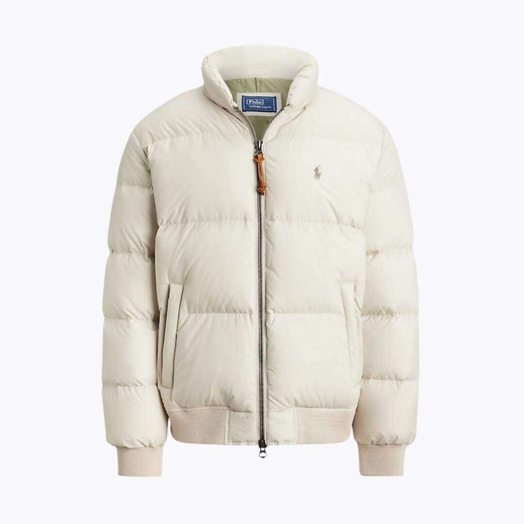 RL Textured Ripstop Down Jacket RL Textured Ripstop Down Jacket Slate Crown Khaki Stone S 