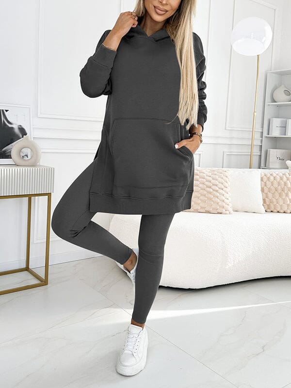 Ruby™ | Hoodie Set Women Sets Belleza & Glamour Grey S 