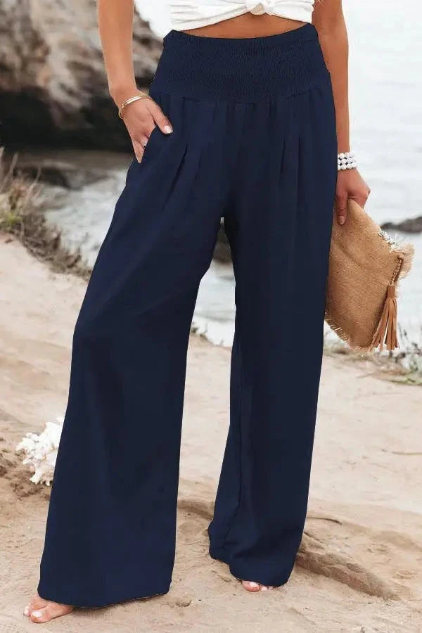 Sophia™ | Stylish Women's Cotton Pants - Comfortable with Every Step PANTS Belleza & Glamour Dark Blue S 