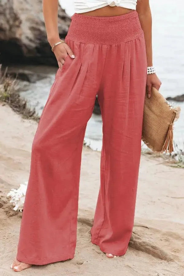 Sophia™ | Stylish Women's Cotton Pants - Comfortable with Every Step PANTS Belleza & Glamour Orange Red S 