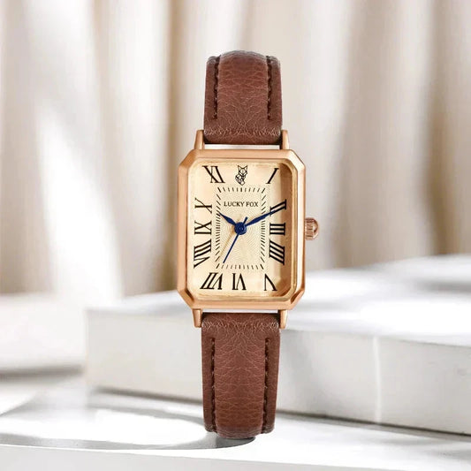 Square Women's Watch Relógio Feminino Quadrado Belleza & Glamour 