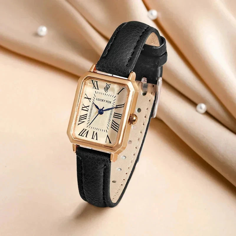 Square Women's Watch Relógio Feminino Quadrado Belleza & Glamour 