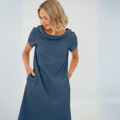 Stella-Summer Dress Women Dresses Belleza & Glamour Dark Blue XS 