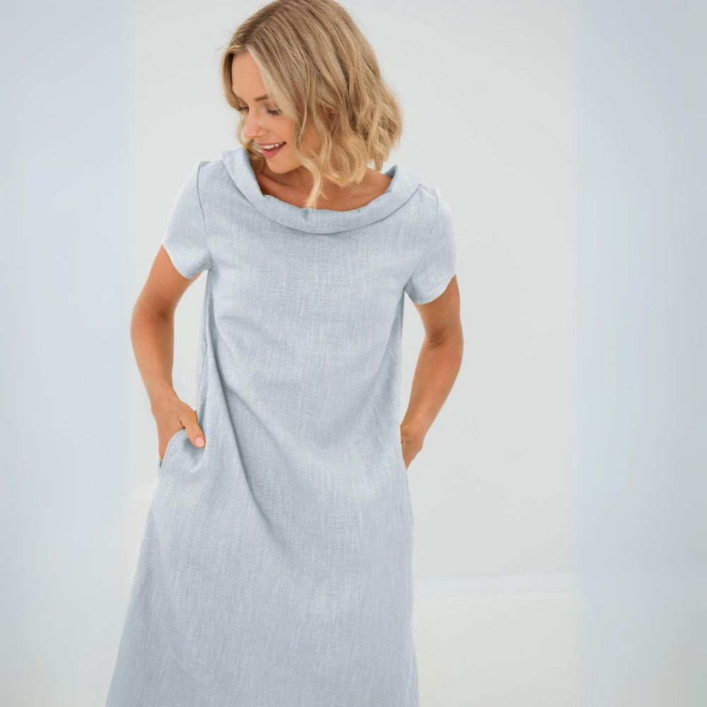 Stella-Summer Dress Women Dresses Belleza & Glamour Light Blue XS 