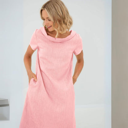 Stella-Summer Dress Women Dresses Belleza & Glamour Pink XS 