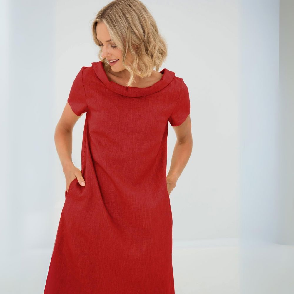 Stella-Summer Dress Women Dresses Belleza & Glamour Red XS 