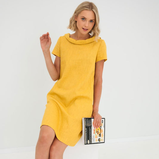 Stella-Summer Dress Women Dresses Belleza & Glamour Yellow XS 