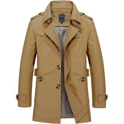 Sterling™ | Vintage Long Coat coat Belleza & Glamour Cognac Brown M 