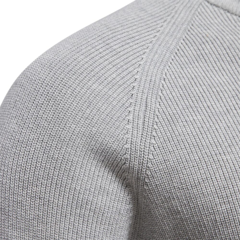 Thomas™ | Zip Neck Knit Sweaters Belleza & Glamour 
