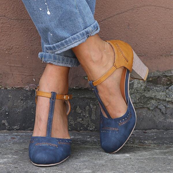 Tina™ | Orthopaedic High Heels Sandals Belleza & Glamour Blue 35 