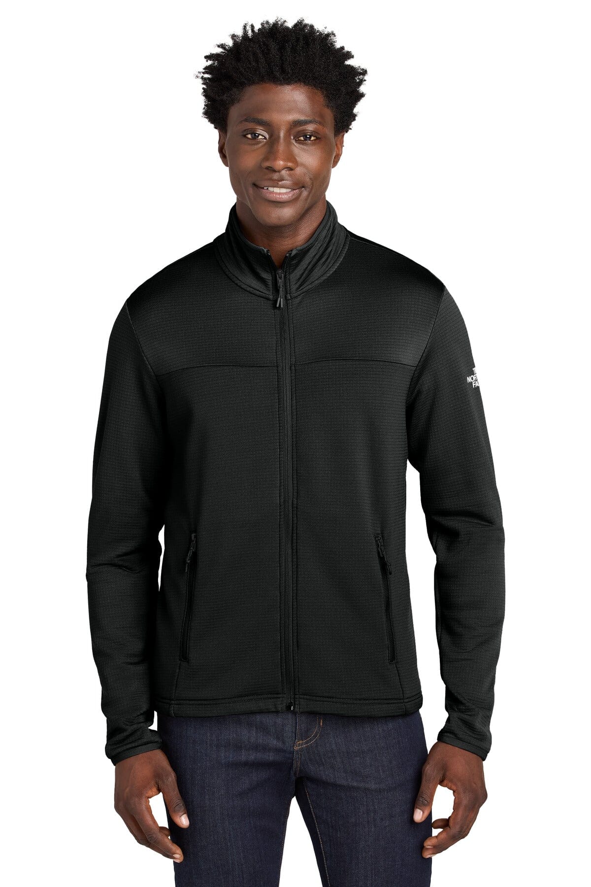 TNF Aim Full-Zip Fleece Jacket with Custom Logos. NF0A8ENK Sweatshirts/Fleece Belleza & Glamour TNF Black S 
