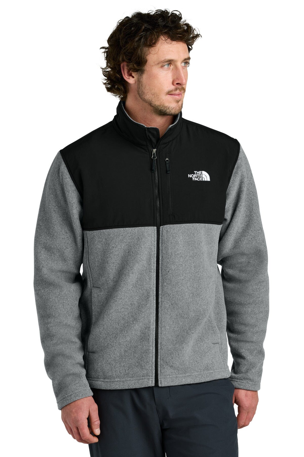 TNF ® Highest Peak Full-Zip Fleece Jacket NF0A8BUQ Outerwear Belleza & Glamour TNF Medium Grey Heather/ TNF Black S 