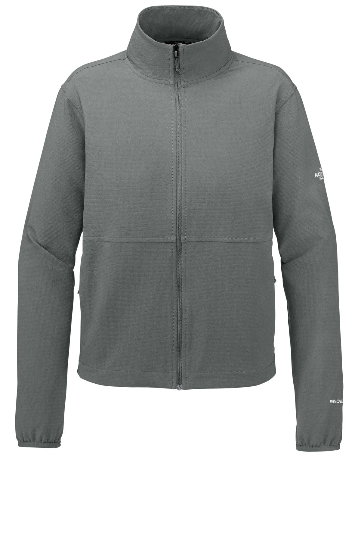 TNF Women's Edge Stretch Soft Shell Jacket with Custom Logos. NF0A8ENP Outerwear Belleza & Glamour Smoked Pearl Grey S 
