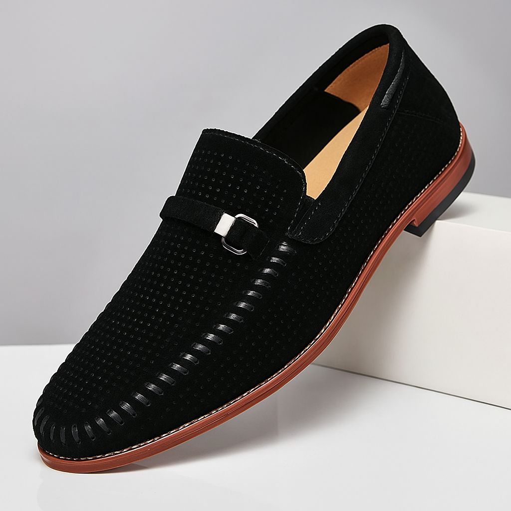 Verona Suede Loafers Belleza & Glamour Black 5 