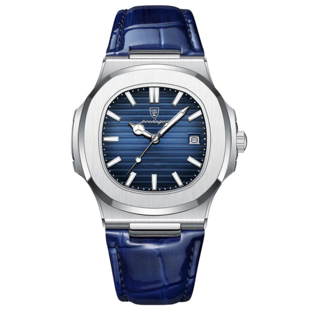 Watch Poedagar Nautilus Pelle Relogio 26 Belleza & Glamour Nautilus Pelle Azul Marine 