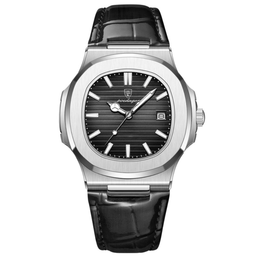 Watch Poedagar Nautilus Pelle Relogio 26 Belleza & Glamour Nautilus Pelle Black 