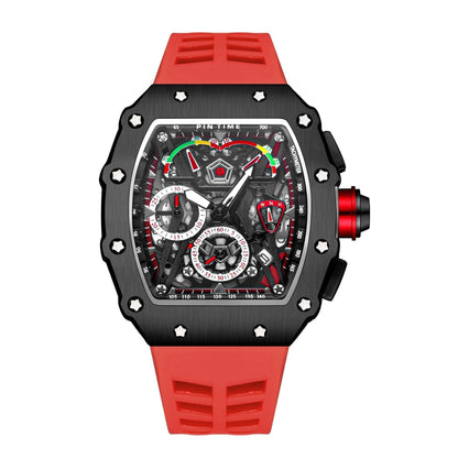 Watch Poedagar Pintime 42mm Relogio 34 Belleza & Glamour Red 