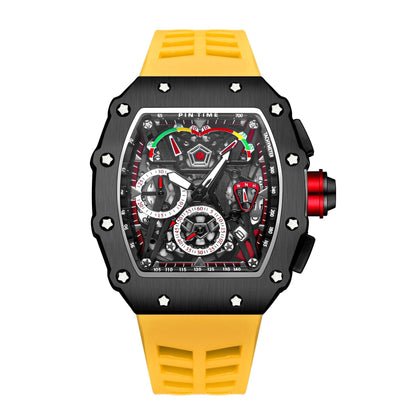 Watch Poedagar Pintime 42mm Relogio 34 Belleza & Glamour Yellow 