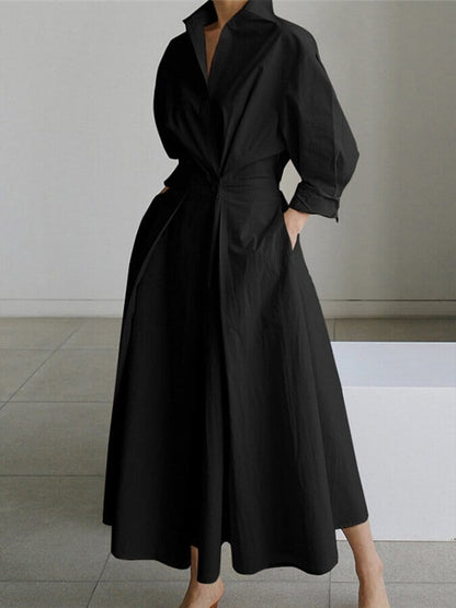 Willow - Breezy Long Dress Dresses Belleza & Glamour Black S 