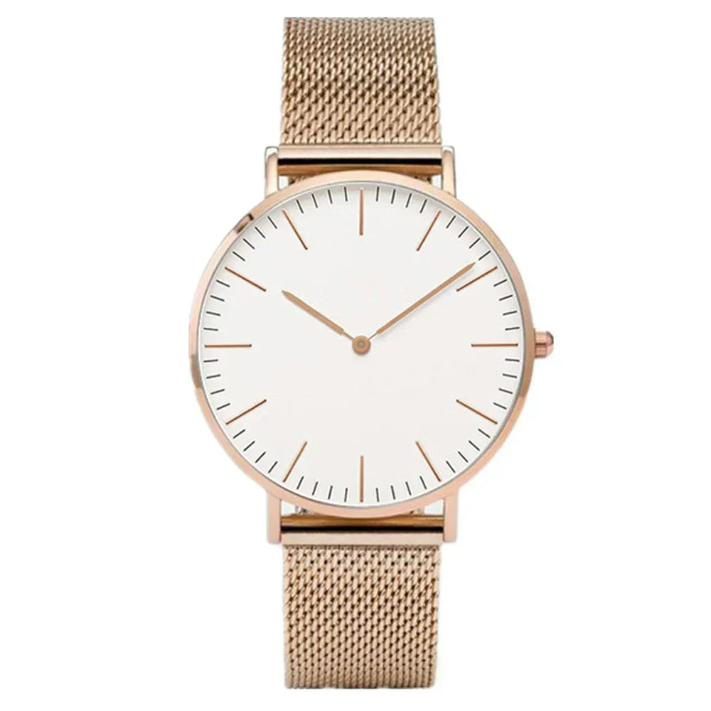 Women's Round 38mm Watch relógio Belleza & Glamour 
