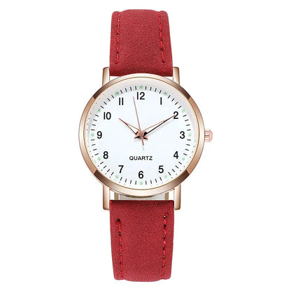 Women's Wrist Watch Relógio de Pulso Feminino Belleza & Glamour Red 