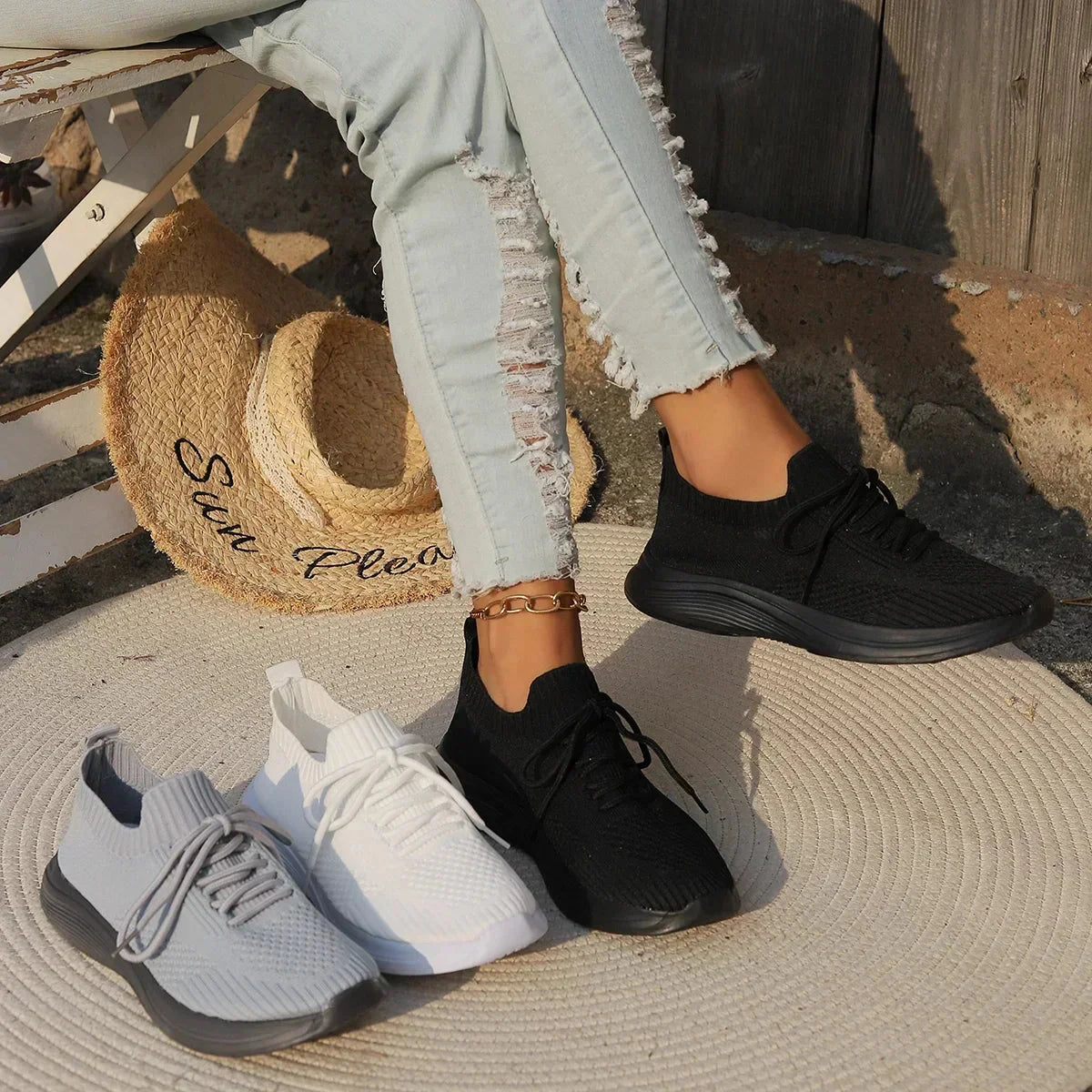 Zara™ | Relaxed Fit Sneakers Shoes Belleza & Glamour 